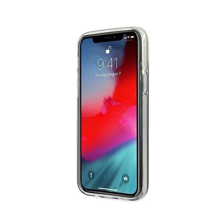 Guess GUHCP12SPCUGLSGO iPhone 12 mini 5,4 aukso/aukso spalvos deklas Glitter Gradient Script