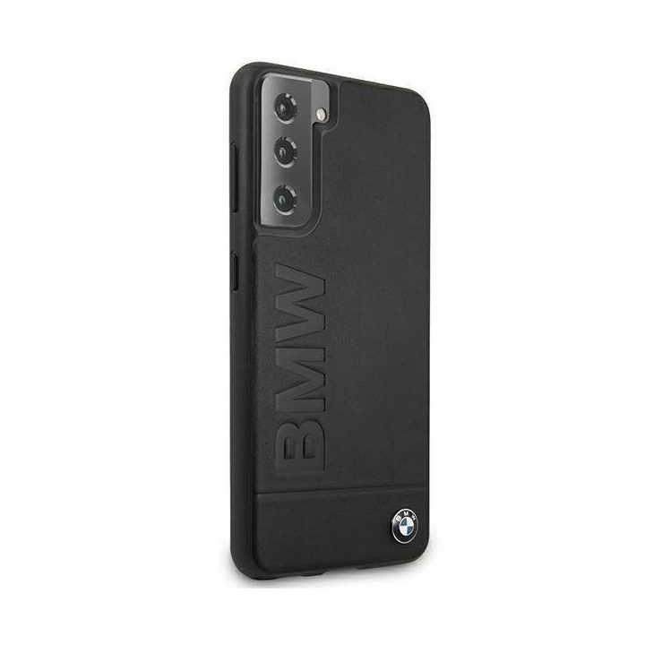Dėklas BMW BMHCS21MSLLBK S21+ G996 juodos/juodos spalvos deklas Signature Logo Imprint