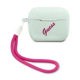 Guess GUACAPLSVSBF AirPods Pro dangtelis mėlyna fuksija/mėlyna fuksija Silikonas Derlius