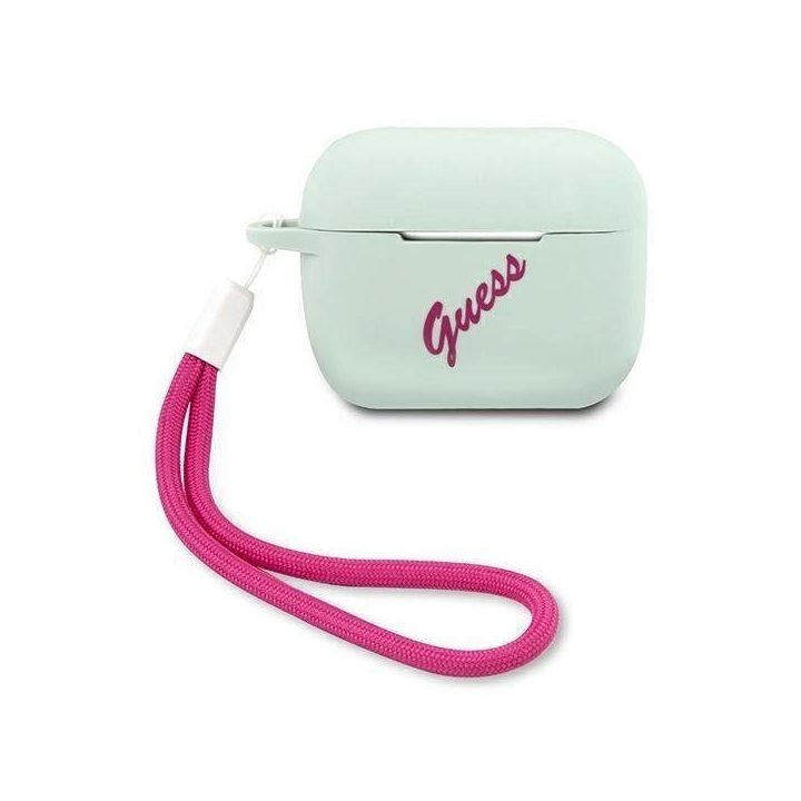 Guess GUACAPLSVSBF AirPods Pro dangtelis mėlyna fuksija/mėlyna fuksija Silikonas Derlius