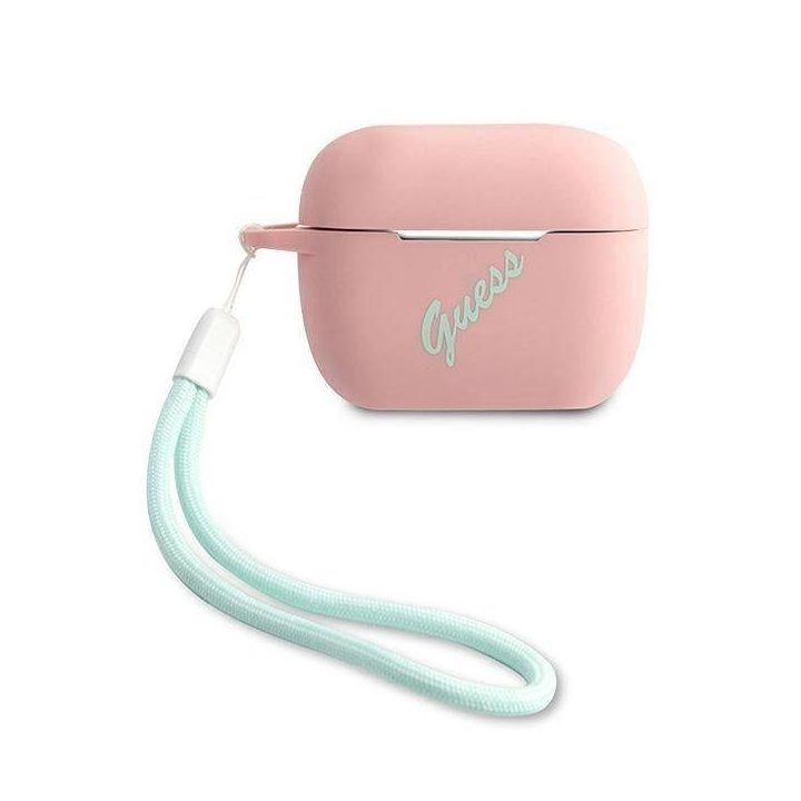 Guess GUACAPLSVSPG AirPods Pro dangtelis rožinė žalia/rožinė žalia Silikonas Vintage