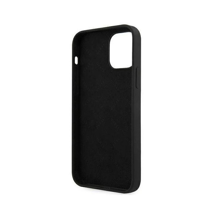 Guess GUHCP12LLSVSBK iPhone 12 Pro Max 6,7 juodos/juodos spalvos deklas Script Vintage
