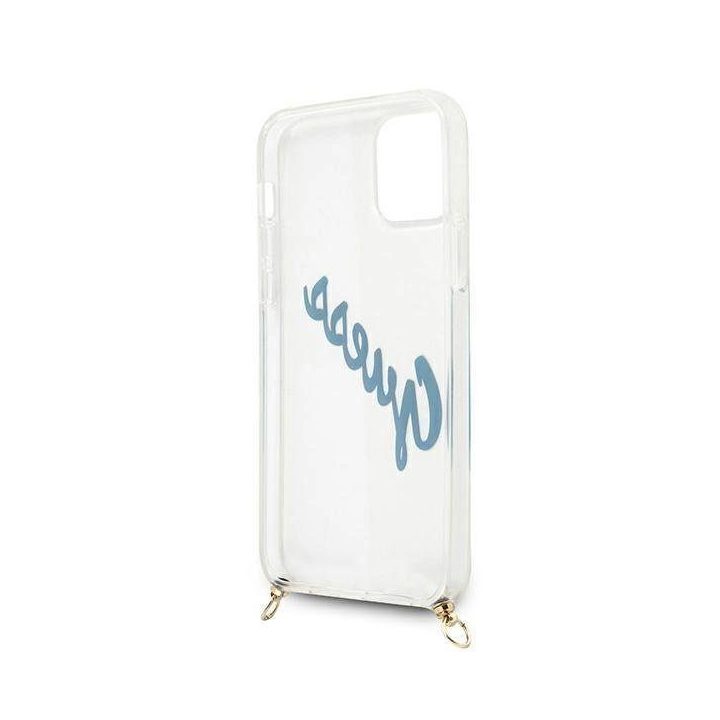 Guess GUHCP12SCRTVSBL iPhone 12 mini 5.4 blue/blue deklas Script Vintage