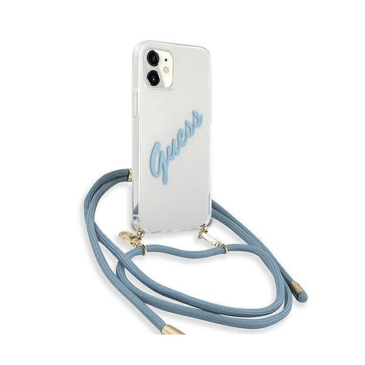 Guess GUHCP12SCRTVSBL iPhone 12 mini 5.4 blue/blue deklas Script Vintage