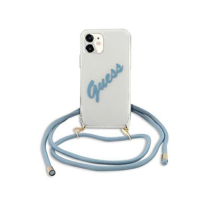 Guess GUHCP12SCRTVSBL iPhone 12 mini 5.4 blue/blue deklas Script Vintage