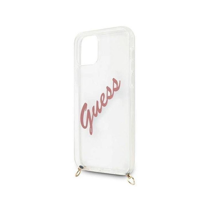 Guess GUHCP12SCRTVSPI iPhone 12 mini 5,4 rožinės/rožinės spalvos deklas Script Vintage