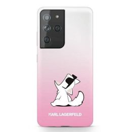 Karl Lagerfeld KLHCS21LCFNRCPI S21 Ultra G998 deklas różowy/pink Choupette Fun