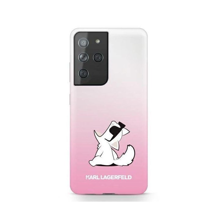 Karl Lagerfeld KLHCS21LCFNRCPI S21 Ultra G998 deklas różowy/pink Choupette Fun