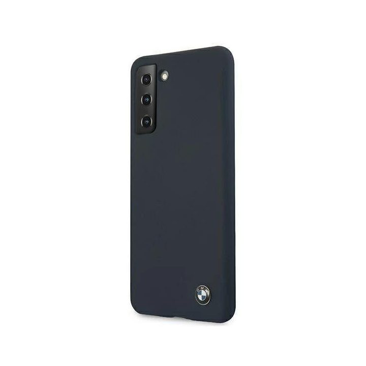 Dėklas BMW BMHCS21MSILNA S21+ G996 granatowy/navy deklas Silikoninis parašas