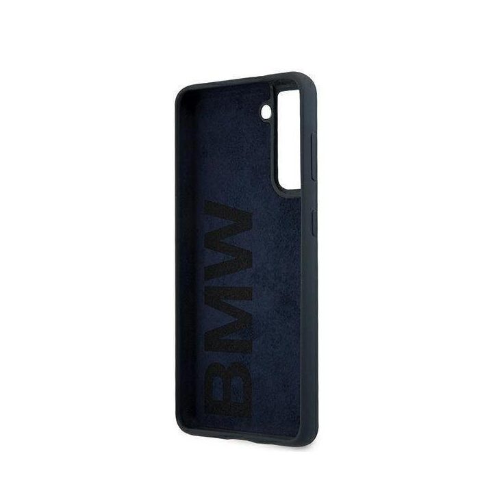 Dėklas BMW BMHCS21MSILNA S21+ G996 granatowy/navy deklas Silikoninis parašas
