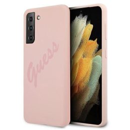 Guess GUHCS21MLSVSPI S21+ G996 rožinės/rožinės spalvos deklas Script Vintage