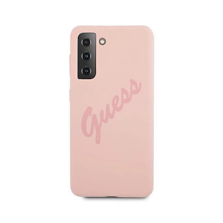 Guess GUHCS21MLSVSPI S21+ G996 rožinės/rožinės spalvos deklas Script Vintage