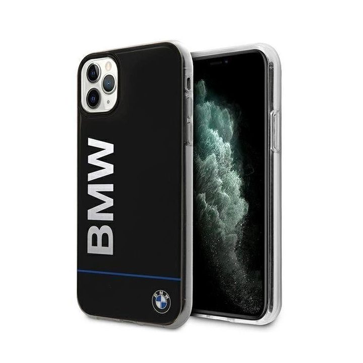Dėklas BMW BMHCN65PCUBBK iPhone 11 Pro Max 11 6,5 Juodos spalvos/juodas deklas su atspausdintu logotipu