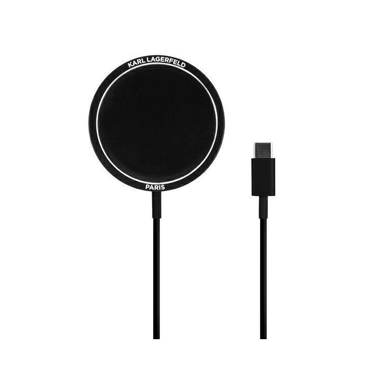 Karl Lagerfeld indukcinis įkroviklis KLCBMSIKBK 15W MagSafe