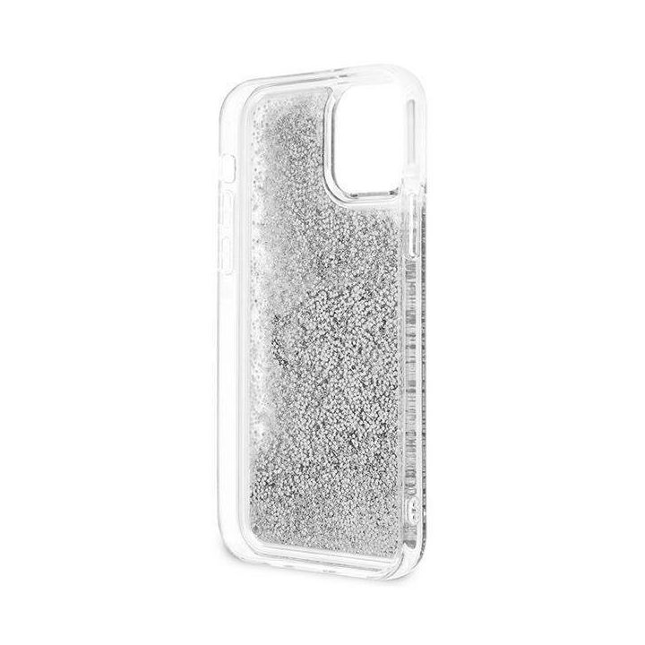 Guess GUHCP12LLG4GSI iPhone 12 Pro Max 6.7 sidabrinis/sidabrinis deklas 4G Big Liquid Glitter