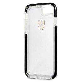 Ferrari deklas FEGLHCP7BK iPhone 7/8 SE 2020 / SE 2022 Atsparus smūgiams, skaidrus, juodas
