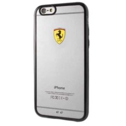 Ferrari deklas FEHCP6BK iPhone 6/6S lenktynių skydas, skaidrus, juodas