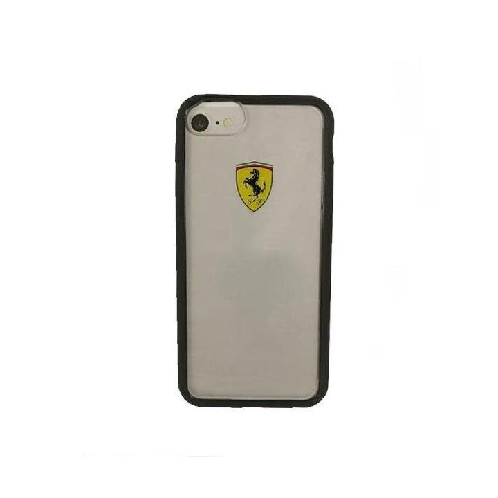 Ferrari deklas FEHCRFP7BK iPhone 7/8 / SE 2020 / SE 2022 skaidrus/juodas