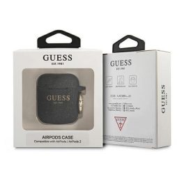 Guess GUA2SGGEK AirPods dangtelis juodas/juodas Silikono blizgučiai