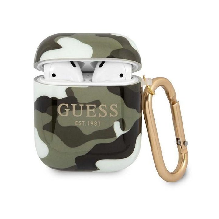 Guess GUA2UCAMA AirPods cover green/khaki Camo Collection