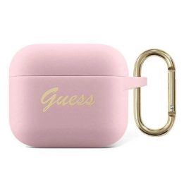 Guess GUA3SSSI AirPods 3 dangtelis rožinė/rožinė Silikonas Vintage Script