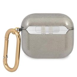Guess GUA3UCG4GK AirPods 3 dangtelis juodas/juodas Glitter Collection