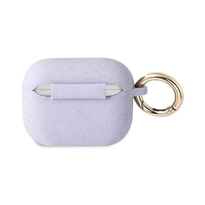 Guess GUAPSGGEU AirPods Pro dangtelis violetinės/violetinės spalvos silikoninis blizgutis