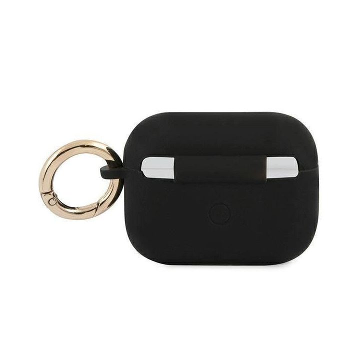 Guess GUAPSSSK AirPods Pro dangtelis juoda/juoda Silikonas Vintage Script