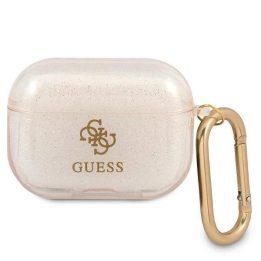 Guess GUAPUCG4GD AirPods Pro dangtelis aukso/aukso spalvos blizgučių kolekcija