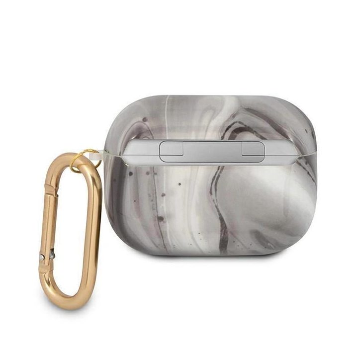 Guess GUAPUNMK AirPods Pro dangtelis juodas/juodas Marmuro kolekcija