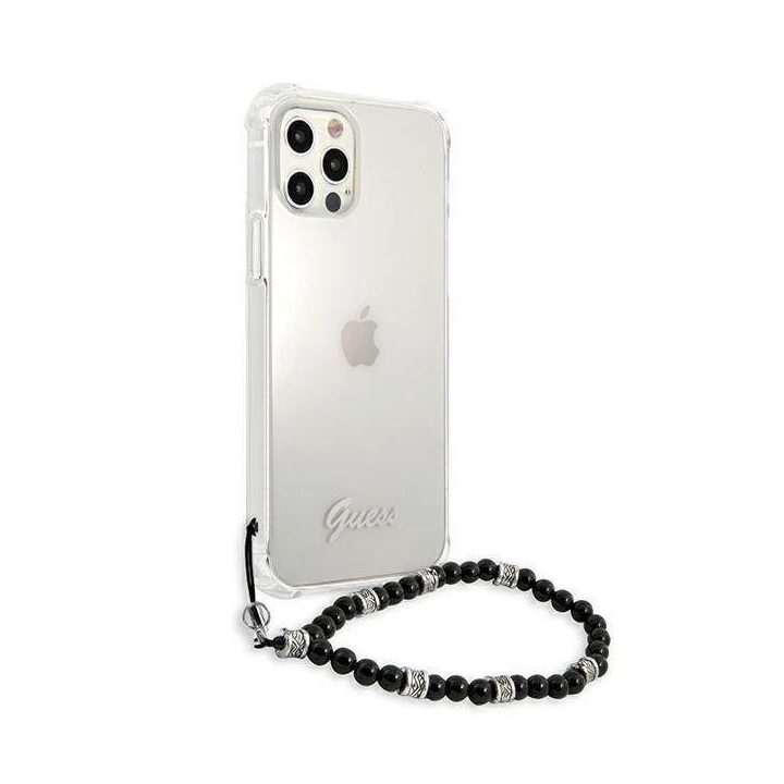 Guess GUHCP12LKPSBK iPhone 12 Pro Max 6.7 permatomas deklas Black Pearl