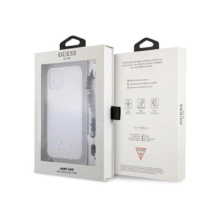 Guess GUHCP12LKPSBK iPhone 12 Pro Max 6.7 permatomas deklas Black Pearl