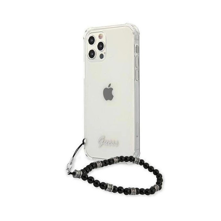 Guess GUHCP12LKPSBK iPhone 12 Pro Max 6.7 permatomas deklas Black Pearl