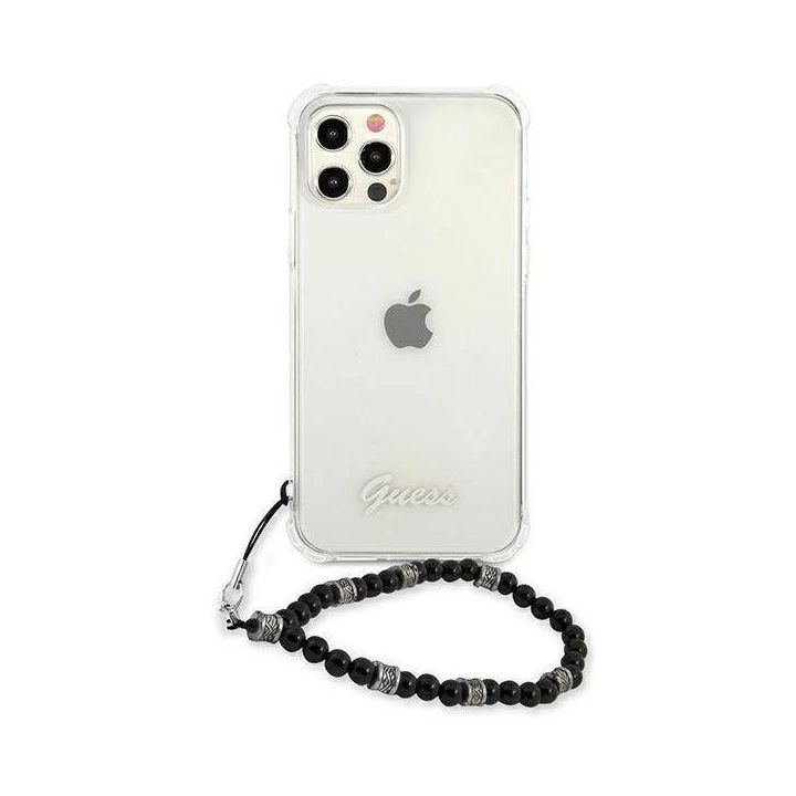 Guess GUHCP12LKPSBK iPhone 12 Pro Max 6.7 permatomas deklas Black Pearl