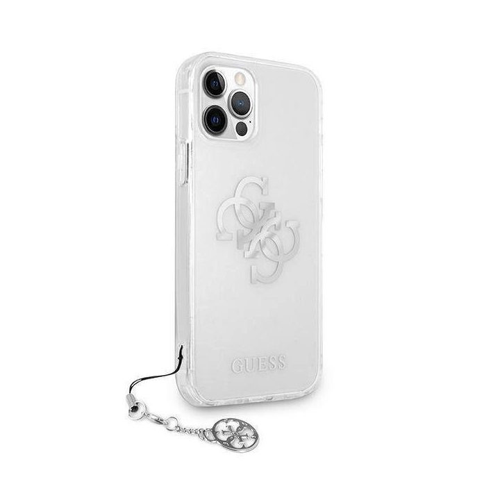 Guess GUHCP12LKS4GSI iPhone 12 Pro Max 6.7 permatomas deklas 4G Silver Charms Collection