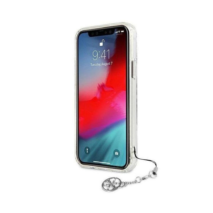 Guess GUHCP12LKS4GSI iPhone 12 Pro Max 6.7 permatomas deklas 4G Silver Charms Collection