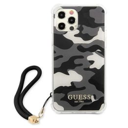 Guess GUHCP12LKSARBK iPhone 12 Pro Max 6.7 juodos/juodos spalvos deklas Camo Collection