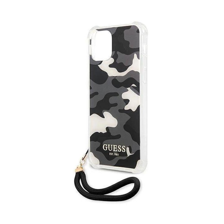 Guess GUHCP12LKSARBK iPhone 12 Pro Max 6.7 juodos/juodos spalvos deklas Camo Collection