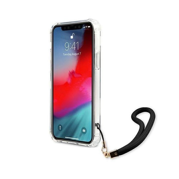 Guess GUHCP12LKSARBK iPhone 12 Pro Max 6.7 juodos/juodos spalvos deklas Camo Collection