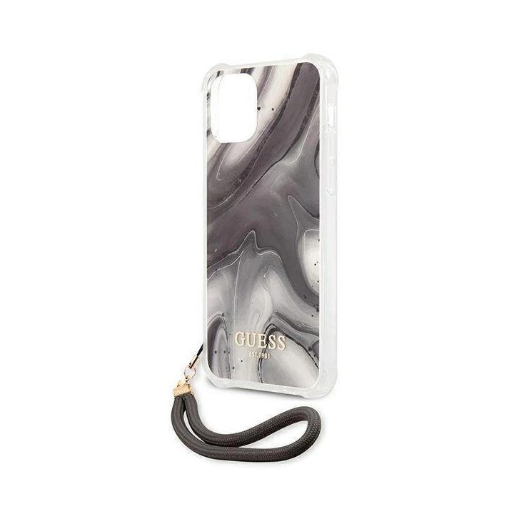 Guess GUHCP12LKSMAGR iPhone 12 Pro Max 6.7 pilkos/pilkos spalvos deklas Marble Collection