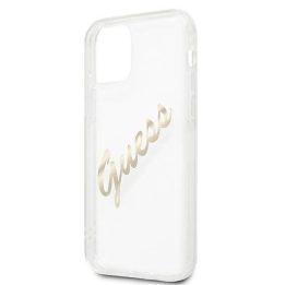 Guess GUHCP12LKTRSVGO iPhone 12 Pro Max 6.7 permatomas deklas Vintage Script Gold