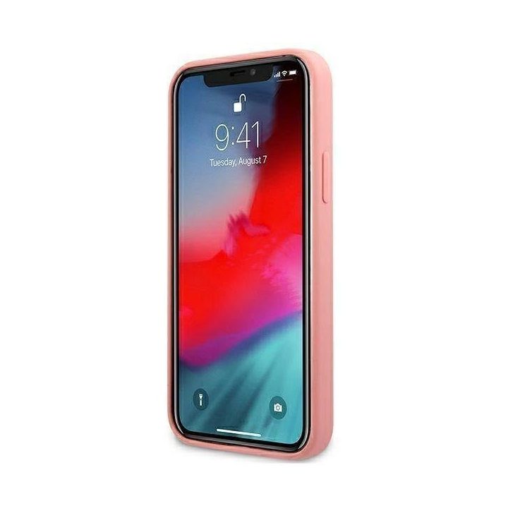 Guess GUHCP12LLSPEWPI iPhone 12 Pro Max 6.7 rožinės/rožinės spalvos deklas Peony Collection