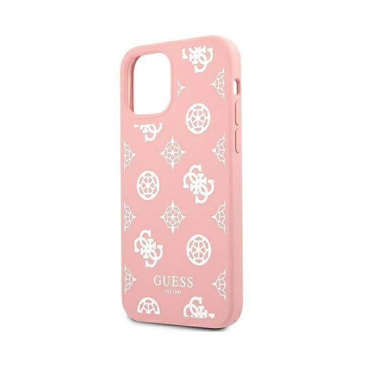 Guess GUHCP12LLSPEWPI iPhone 12 Pro Max 6.7 rožinės/rožinės spalvos deklas Peony Collection