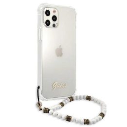 Guess GUHCP12MKPSWH iPhone 12/12 Pro 6.1 permatomas deklas White Pearl
