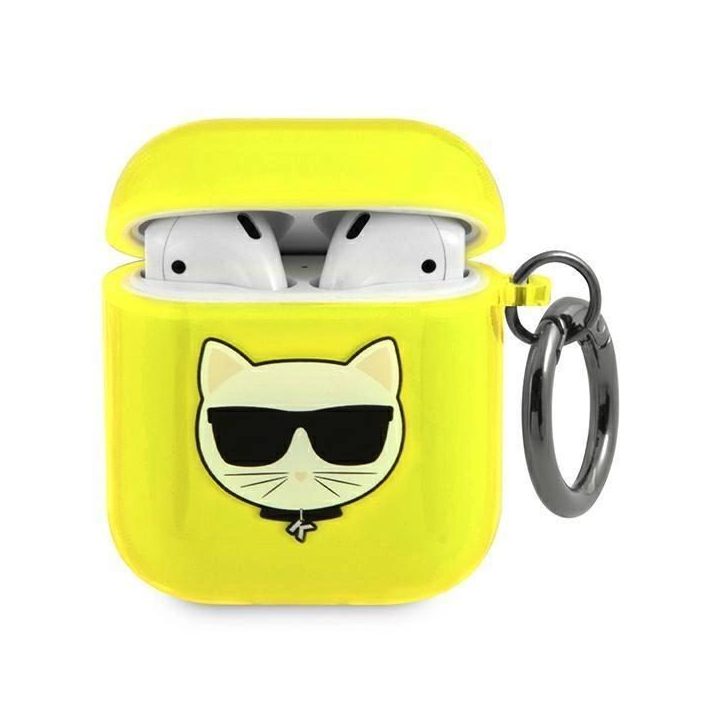 Karl Lagerfeld KLA2UCHFY AirPods dangtelis geltonas/ geltonas Choupette
