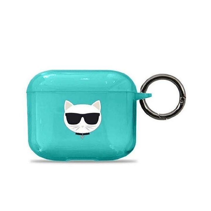 Karl Lagerfeld KLA3UCHFL AirPods 3 dangtelis mėlynas/mėlynas Choupette