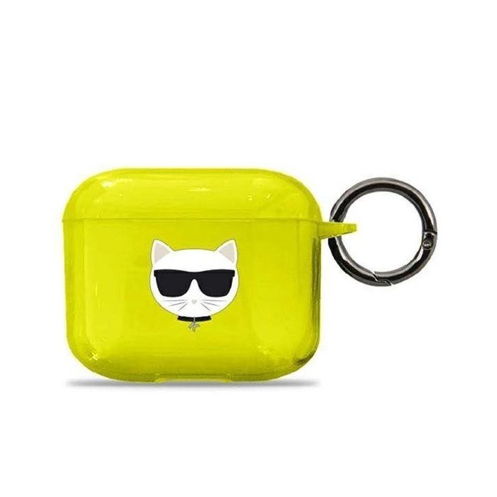 Karl Lagerfeld KLA3UCHFY AirPods 3 dangtelis geltonas/gelsvas Choupette