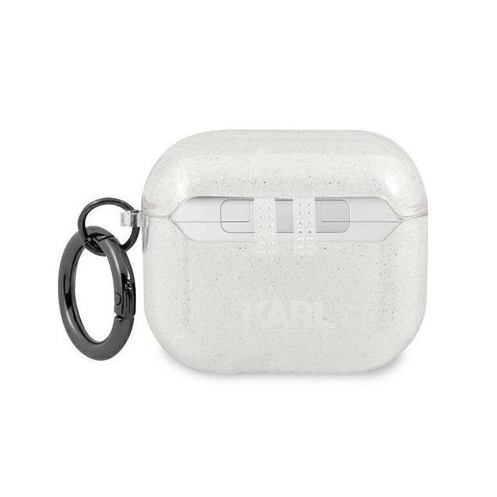 Karl Lagerfeld KLA3UCHGS AirPods 3 dangtelis sidabrinis/sidabrinis Glitter Choupette