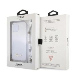 Guess GUHCP12LKPSWH iPhone 12 Pro Max 6.7 permatomas deklas White Pearl