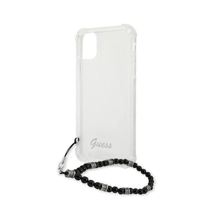 Guess GUHCP12MKPSBK iPhone 12/12 Pro 6.1 permatomas deklas Black Pearl